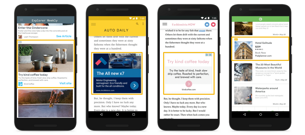 Google Responsive Display Ads On Mobile Phone