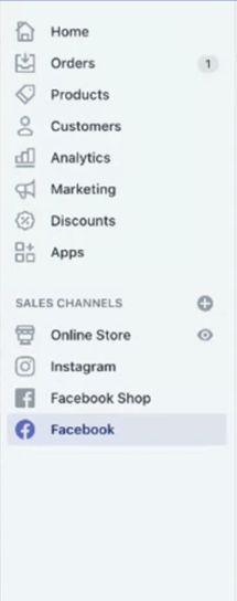 Facebook in Shopify